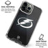 NHL Tampa Bay Lightning Black Background iPhone 16 Pro Clear Case